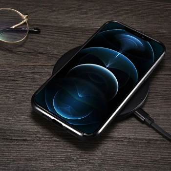  Etui pokryte naturalną skórą do iPhone 12 mini Leather Oil Wax czarny - zdj. dodatkowe 8