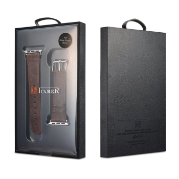  Opaska pasek z naturalnej skóry do Apple Watch 1-3 38mm Leather Vintage ciemnoniebieski - zdj. dodatkowe 4