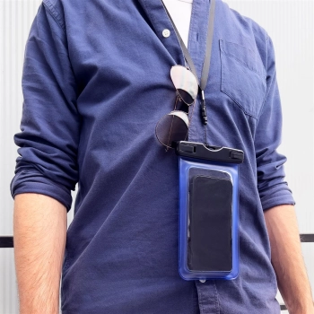  Wodoodporne etui torebka na telefon 6.7'' ze smyczą przezroczysty - zdj. dodatkowe 4