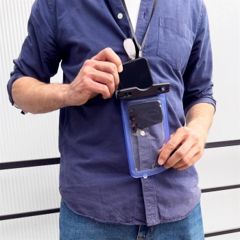  Wodoodporne etui torebka na telefon 6.7'' ze smyczą przezroczysty - zdj. dodatkowe 6