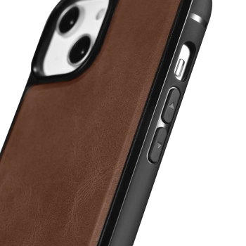  Etui pokryte naturalną skórą do iPhone 14 Pro Max Leather Oil Wax ciemny brąz - zdj. dodatkowe 5
