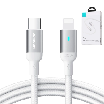 Kabel przewód USB-C - Lightning ze wskaźnikiem LED 20W A10 Series 1.2 m biały - zdj. dodatkowe 5