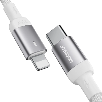  Kabel przewód USB-C - Lightning ze wskaźnikiem LED 20W A10 Series 1.2 m biały - zdj. dodatkowe 7