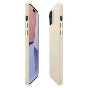  Etui ochronne do iPhone 15 Plus Thin Fit beżowe - zdj. dodatkowe 8