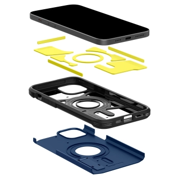  Etui Tough Armor MagSafe z podstawką na iPhone 15 Plus niebieskie - zdj. dodatkowe 3