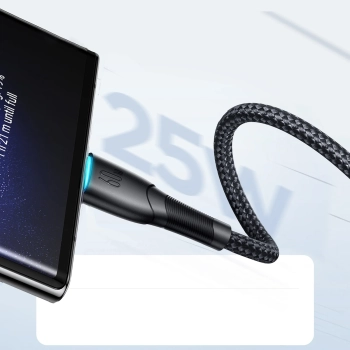  Kabel przewód Starry Series USB-C - USB-C 60W 1m czarny - zdj. dodatkowe 7