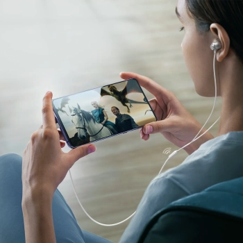  Zestaw słuchawkowy słuchawki douszne USB-C JR-EC06 srebrne - zdj. dodatkowe 9