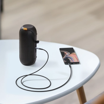  Kabel przewód Audio Stereo AUX 3.5mm mini jack 1.2m czarny - zdj. dodatkowe 7