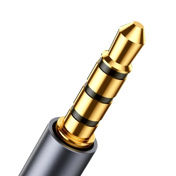  Przedłużacz kabla przewodu Audio Stereo AUX 3.5mm mini jack 1.2m czarny - zdj. dodatkowe 5