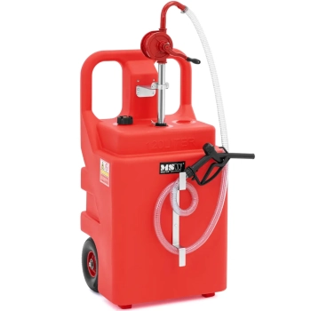  Przenośny zbiornik paliwa z ręczną pompą na kółkach 20 l/min 120 l - zdj. dodatkowe 1