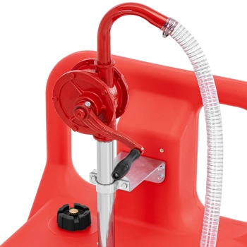  Przenośny zbiornik paliwa z ręczną pompą na kółkach 20 l/min 120 l - zdj. dodatkowe 2