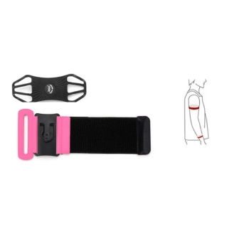  Uchwyt na telefon do 6'' na nadgarstek opaska sportowa do biegania pracy czarny - zdj. dodatkowe 5