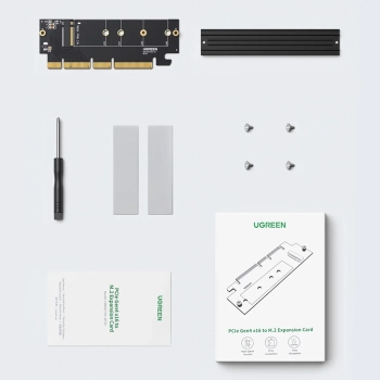  Karta rozszerzeń adapter PCIe 4.0 x16 do M.2 NVMe M-Key czarna - zdj. dodatkowe 6