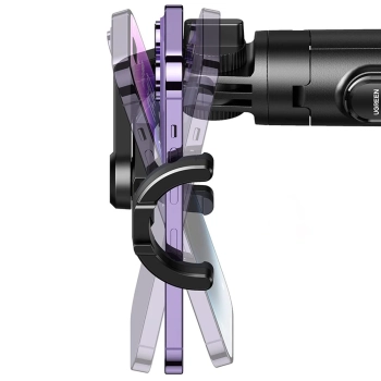  Selfie stick kijek teleskopowy do telefonu ze stojakiem i pilotem Bluetooth 1.5m czarny - zdj. dodatkowe 2