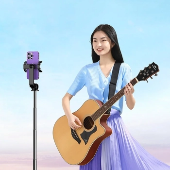  Selfie stick kijek teleskopowy do telefonu ze stojakiem i pilotem Bluetooth 1.5m czarny - zdj. dodatkowe 8