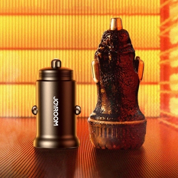  Mini ładowarka samochodowa do gniazda zapalniczki 30W 2x USB-C metalowa czarna - zdj. dodatkowe 8