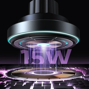  Magnetyczny uchwyt samochodowy ładowarka 15W na kratkę wentylacyjną czarna - zdj. dodatkowe 7