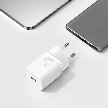  Szybka ładowarka sieciowa Si 25W 3A z kablem USB-C 1m biały - zdj. dodatkowe 9