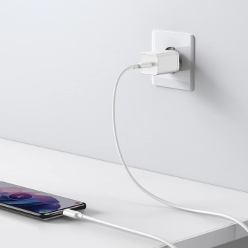  Szybka ładowarka sieciowa Si 25W 3A z kablem USB-C 1m biały - zdj. dodatkowe 8