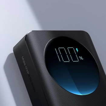  Powerbank z latarką 30W 20000mAh + kabel USB-A - USB-C 25cm czarny - zdj. dodatkowe 5