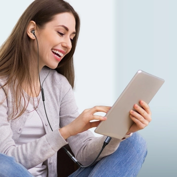  Przejściówka adapter DAC USB-C do mini jack 3.5mm czarny - zdj. dodatkowe 10