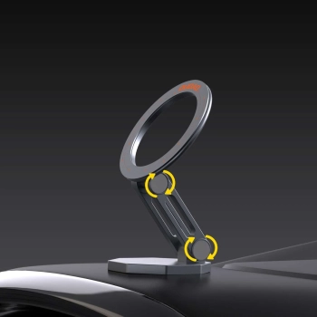  Uchwyt samochodowy F17+ magnetyczny na telefon na deskę rozdzielczą szary - zdj. dodatkowe 5