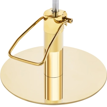  Fotel fryzjerski barberski kosmetyczny z podnóżkiem Physa WINSFORD - kremowo - złoty - zdj. dodatkowe 3