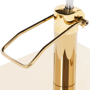  Fotel fryzjerski barberski kosmetyczny z podnóżkiem Physa OSSETT - czarno - złoty - zdj. dodatkowe 3