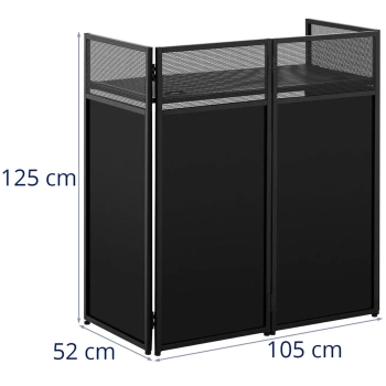  Parawan stanowisko stół DJ składany 105 x 52 x125 cm - zdj. dodatkowe 6
