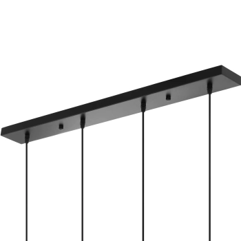  Lampa sufitowa nowoczesna 4 punktowa G9 - szklane kule w ramie - zdj. dodatkowe 3