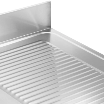  Zlew basen jednokomorowy z ociekaczem półką i rantem lewy 120 x 70 x 97 cm - zdj. dodatkowe 4