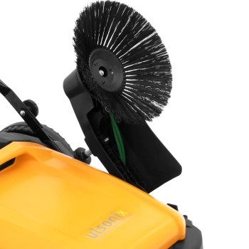  Zamiatarka ręczna magazynowa do piasku liści 2 szczotki 92 cm 40 l - zdj. dodatkowe 2