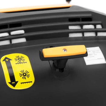  Zamiatarka ręczna magazynowa do piasku liści 2 szczotki 92 cm 40 l - zdj. dodatkowe 3