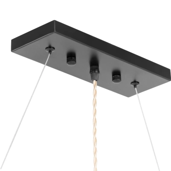  Lampa sufitowa wisząca LOFT 6 punktowa E27 - drewniana belka - zdj. dodatkowe 3