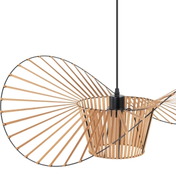  Lampa sufitowa wisząca boho 1 punktowa E27 - kapelusz - zdj. dodatkowe 2