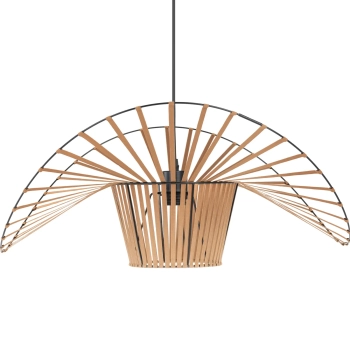  Lampa sufitowa wisząca boho 1 punktowa E27 - kapelusz - zdj. dodatkowe 4