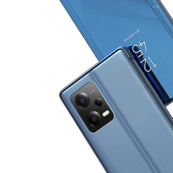  Błyszczące etui z klapką do Xiaomi Redmi Note 12 Pro+ Clear View Case niebieski - zdj. dodatkowe 5