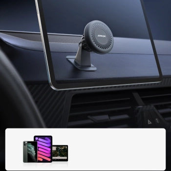  Uchwyt magnetyczny do telefonu magnetyczny na kokpit deskę rozdzielczą ciemnoszary - zdj. dodatkowe 9