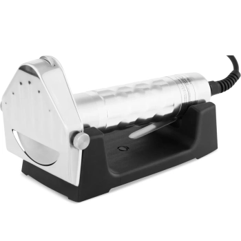  Nóż elektryczny do kebaba mięsa gładki ząbkowany z ostrzałką i stojakiem 0-6 mm 80 W - zdj. dodatkowe 1