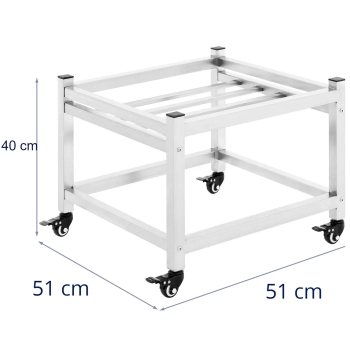  Wózek podstawa pod kocioł fermentacyjny warzelny 45 x 45 cm do 150 kg - zdj. dodatkowe 5