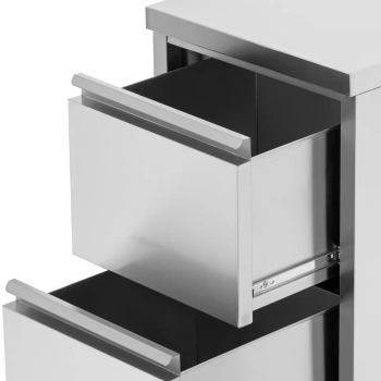  Szafka gastronomiczna wolnostojąca 2 szuflady STAL 50 x 60 x 87 cm - zdj. dodatkowe 2