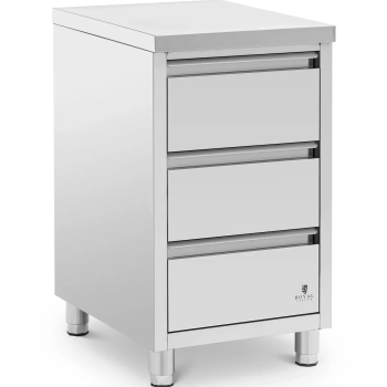  Szafka gastronomiczna wolnostojąca 3 szuflady STAL 50 x 60 x 87 cm - zdj. dodatkowe 1