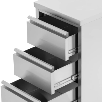  Szafka gastronomiczna wolnostojąca 3 szuflady STAL 50 x 60 x 87 cm - zdj. dodatkowe 2