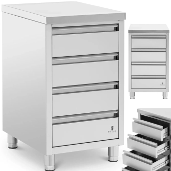 Szafka gastronomiczna wolnostojąca 4 szuflady STAL 50 x 60 x 87 cm