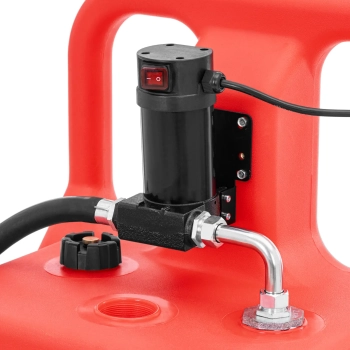  Przenośny zbiornik paliwa z elektryczną pompą nalewakiem na kółkach 37 l/min 120 l - zdj. dodatkowe 2