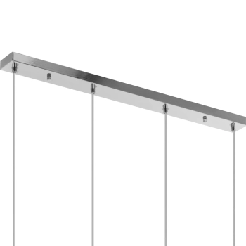  Lampa sufitowa nowoczesna 4 punktowa E27 - szklane klosze - zdj. dodatkowe 3