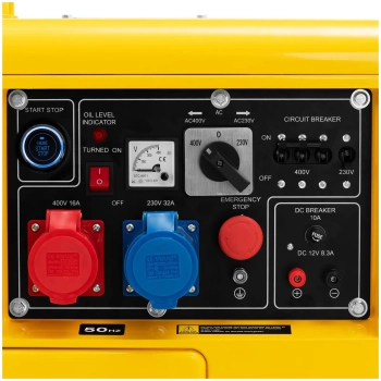  Agregat generator prądotwórczy diesel na kółkach 230/400 V 7500 W 8.75 kVA 16 l - zdj. dodatkowe 2