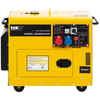  Agregat generator prądotwórczy diesel na kółkach 230/400 V 7500 W 8.75 kVA 16 l - zdj. dodatkowe 5