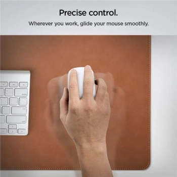  Podkładka mata na biurko pod myszkę laptop antypoślizgowa gamingowa 90x40cm brązowa - zdj. dodatkowe 6