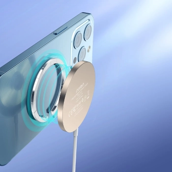  Ładowarka magnetyczna bezprzewodowa 15W MagSafe do iPhone 12/13/14 złota - zdj. dodatkowe 4